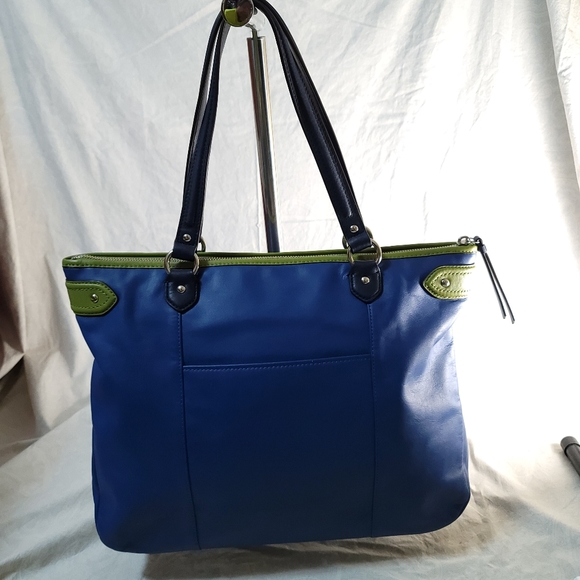 NWOT Coach Smooth Leather color block Tote - Picture 4 of 10